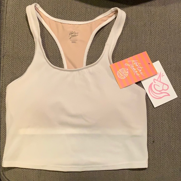 BNWT White Ribbed Racer Back - Picture 3 of 3